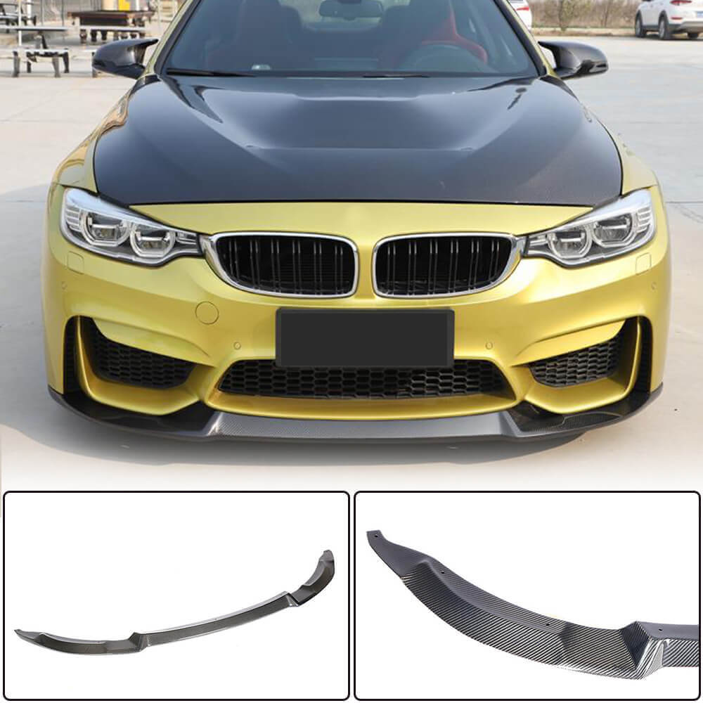 BMW F80 M3 F82 F83 M4 2014-2020 Front Bumper Lip Carbon Fiber