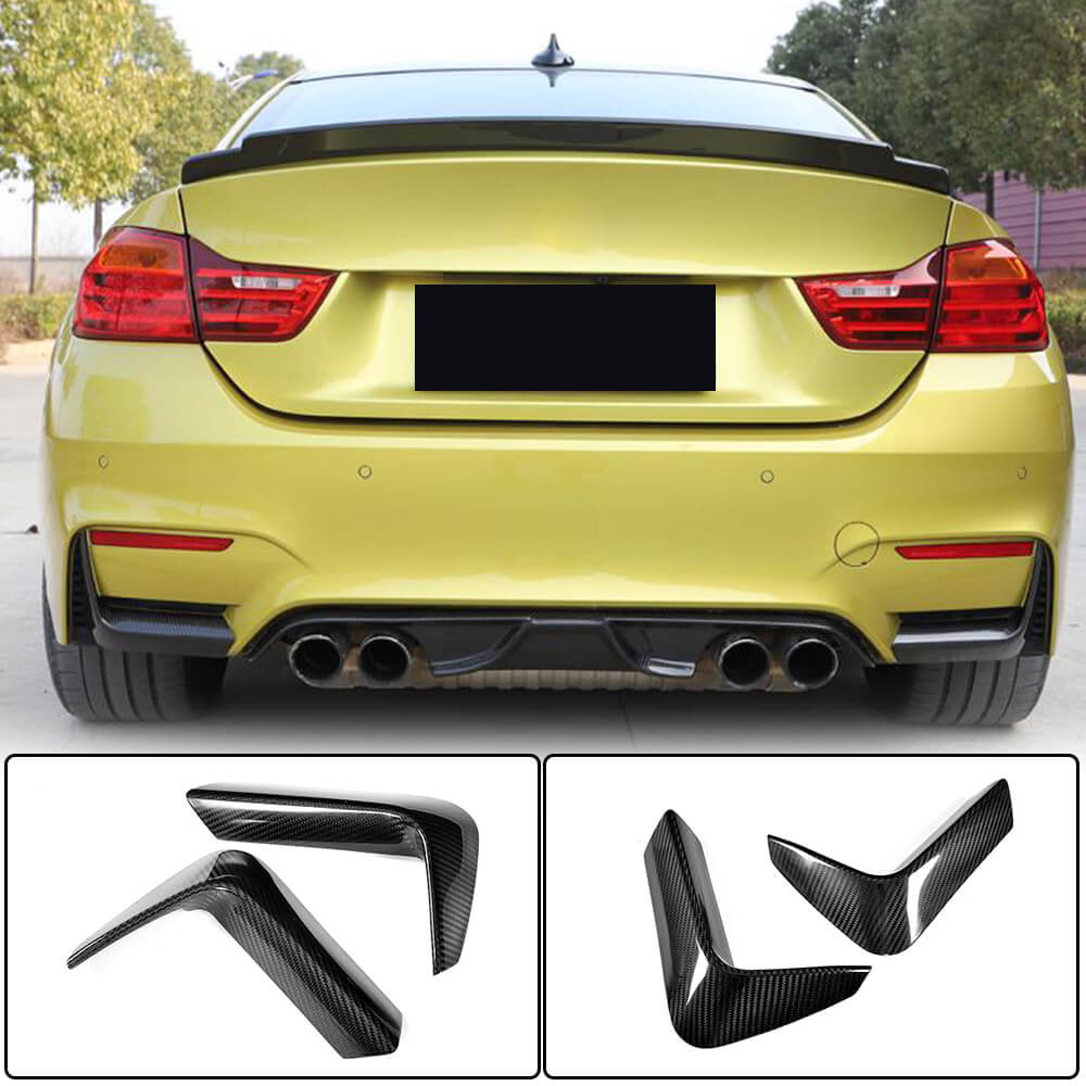 BMW F80 M3 F82 F83 M4 2014-2020 Rear Bumper Splitters DRY Carbon Fiber/FRP