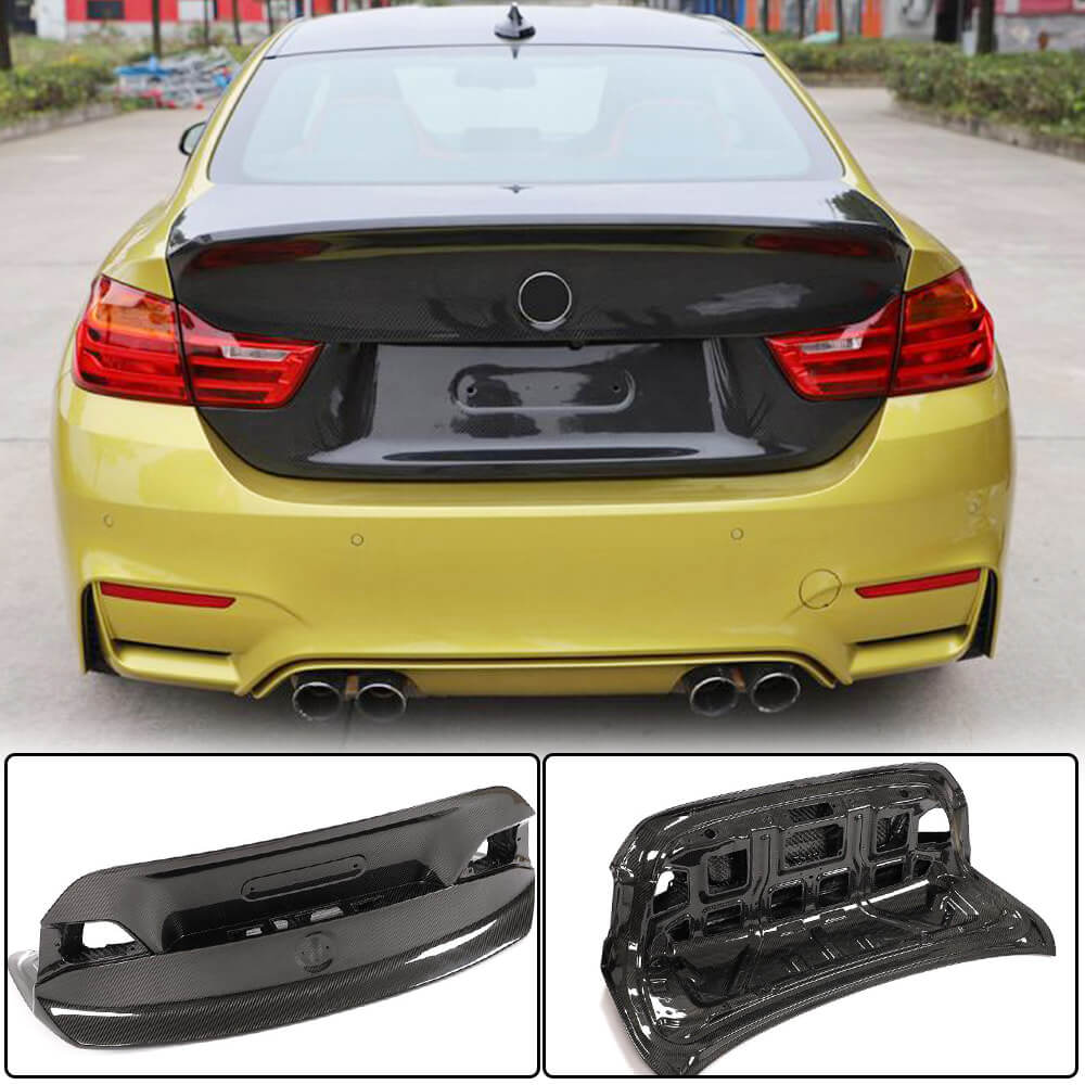 BMW F32 F82 M4 Rear Trunk Boot Lid Cover Dry Carbon Fiber