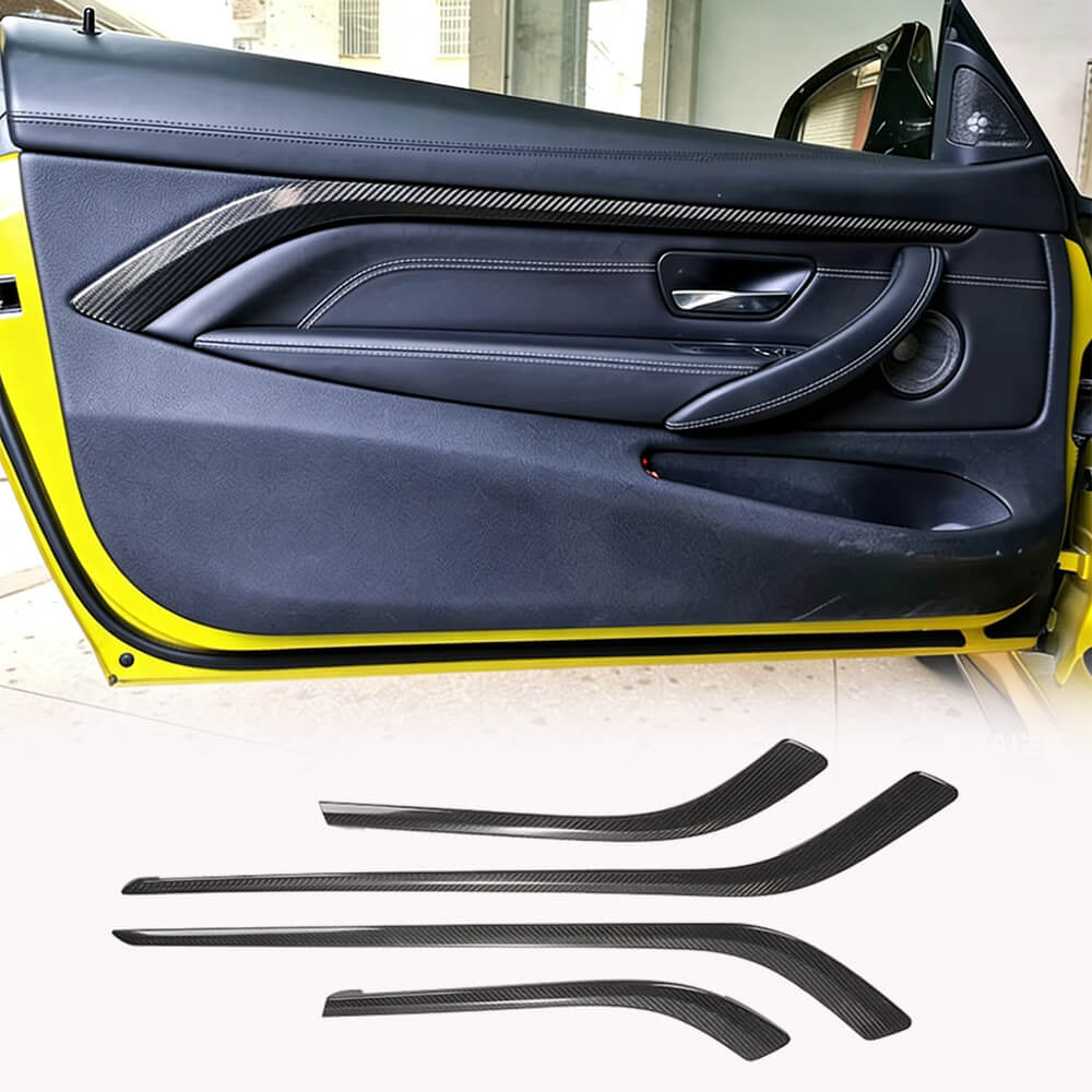 BMW F82 M4 Coupe 2-Door 2013-2018 Door Trims Dry Carbon Fiber