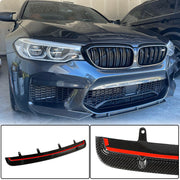BMW 5 Series F90 M5 Pre-LCI 2018-2020 Front Bumper Lip Dry Carbon Fiber