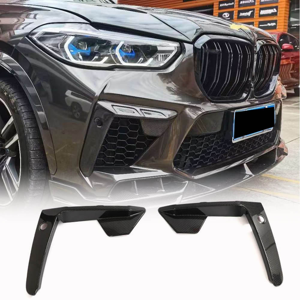 BMW F95 X5M F96 X6M 2020-2023 Front Bumper Vents Dry Carbon Fiber
