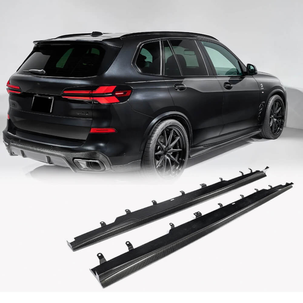 BMW G05 X5 LCI M-Sport 2023-2024 Side Skirts Carbon Fiber