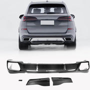 BMW G05 X5 LCI M-Sport 2023-2024 Rear Bumper Lip Carbon Fiber