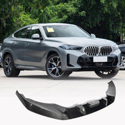 BMW G06 X6 LCI M-Sport 2023-2024 Front Bumper Lip Carbon Fiber