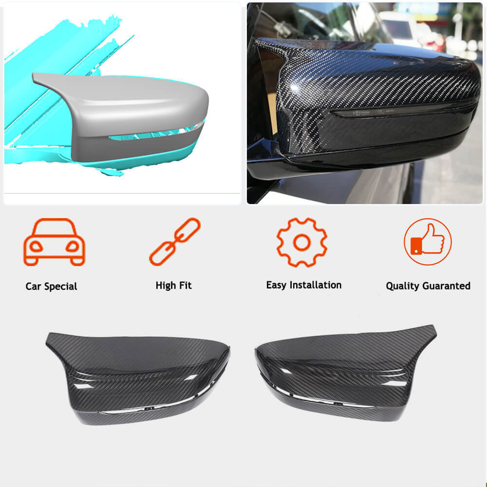 BMW G20 G22/G23 G30 G32 GT G11 G14/G15/G16 Mirror Covers Replacement LHD Dry Carbon Fiber
