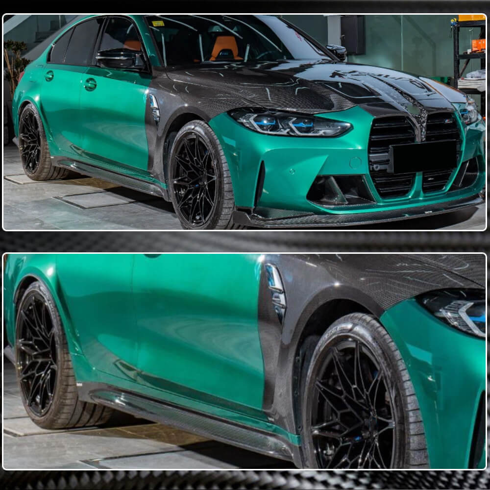 BMW G80 M3 2021UP Side Skirts Carbon Fiber