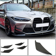 BMW M3 G80/M4 G82 G83 2021+ Front Bumper Fins Dry Carbon Fiber