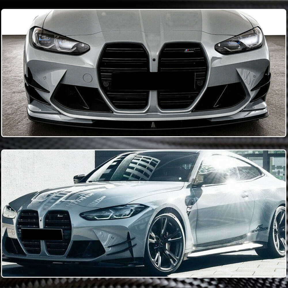 BMW M3 G80/M4 G82 G83 2021+ Front Bumper Fins Dry Carbon Fiber