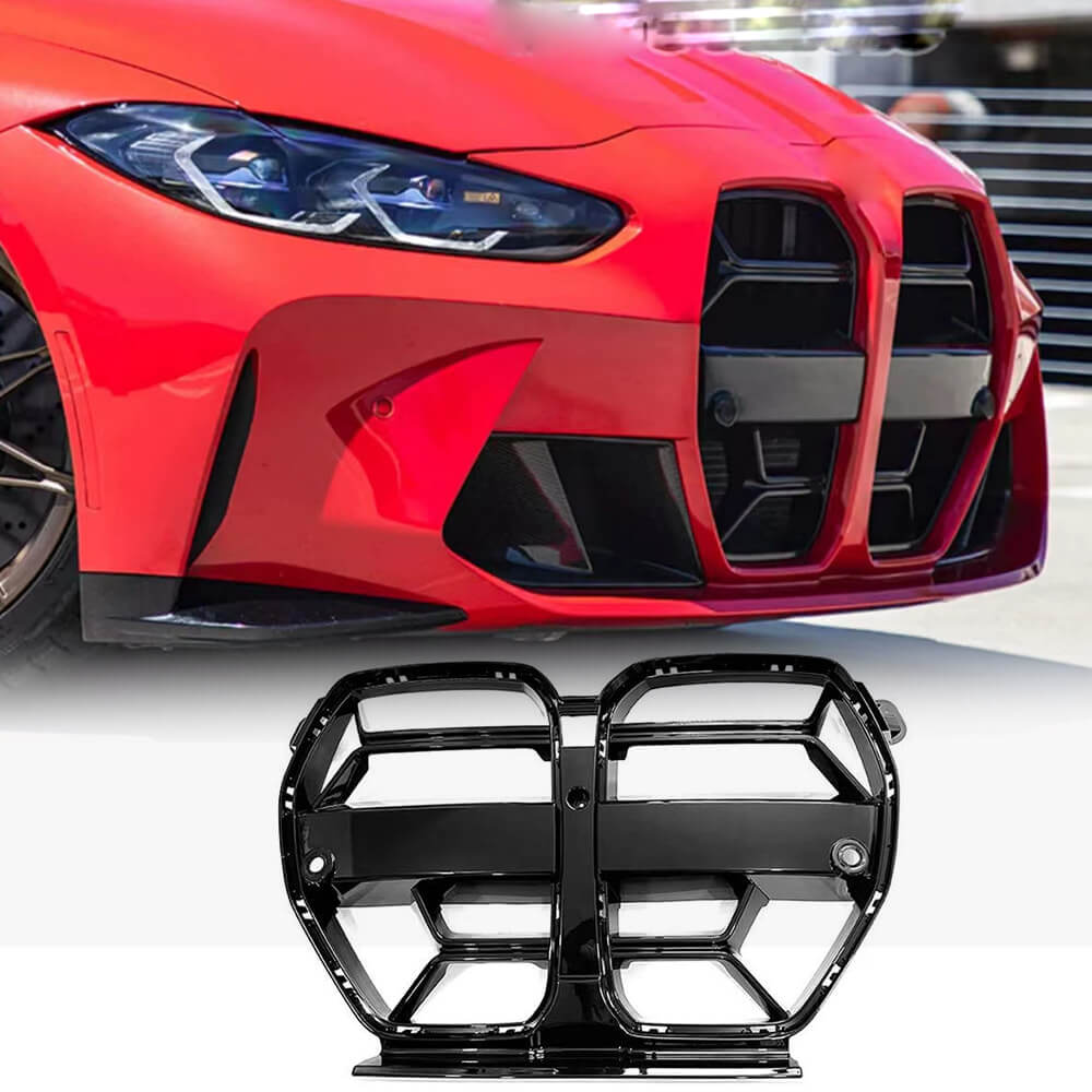 BMW G80 M3 G82 G83 M4 2021+ Front Grille Glossy Black ABS