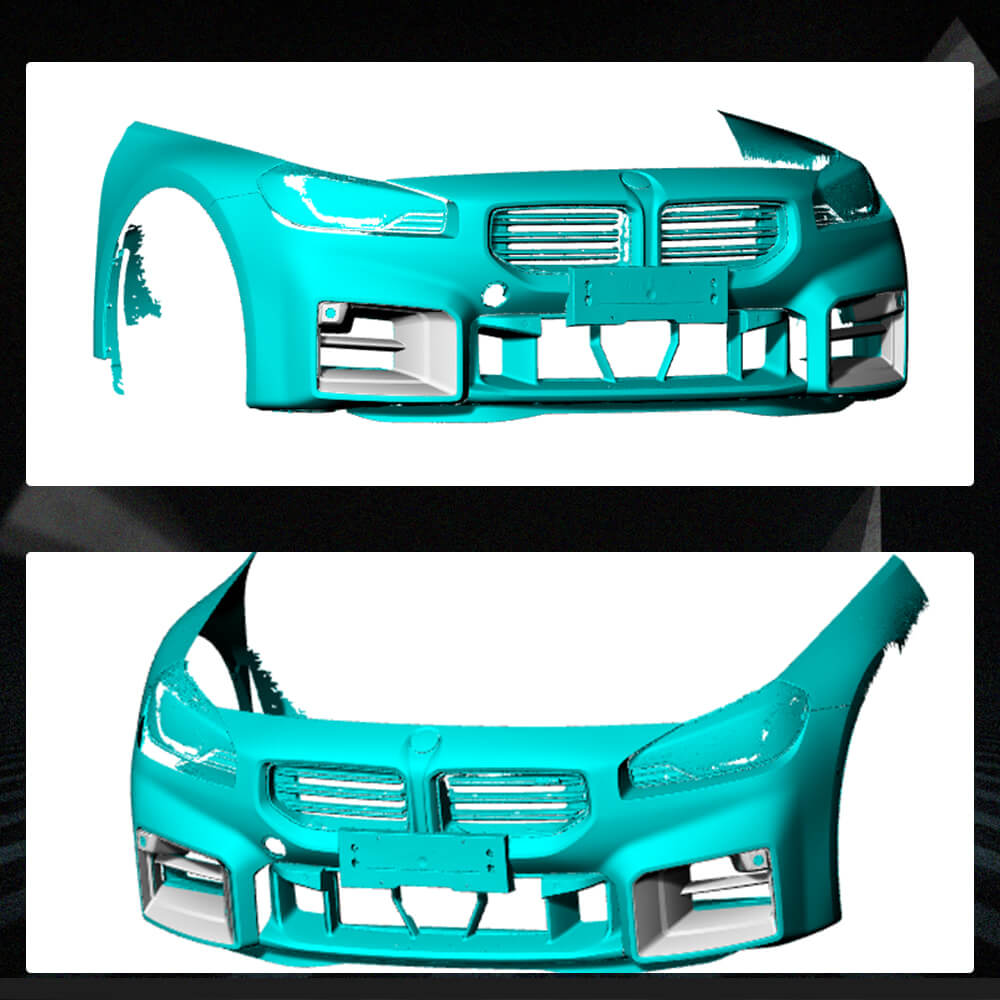 BMW G87 M2 Coupe 2-Door 2022-2023 Front Bumper Splitters Carbon Fiber