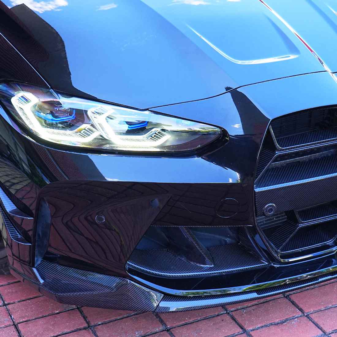 BMW M3 G80/M4 G82 G83 2021+ Front Bumper Vents Carbon Fiber/FRP