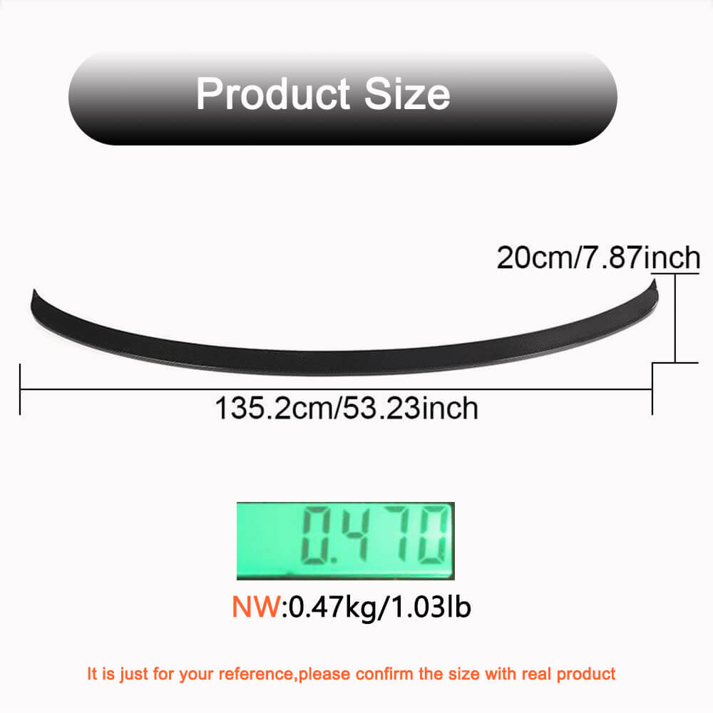 BMW X3 G01 F97 X3M IX3 2019-2022 Rear Middle Spoiler Carbon Fiber/FRP