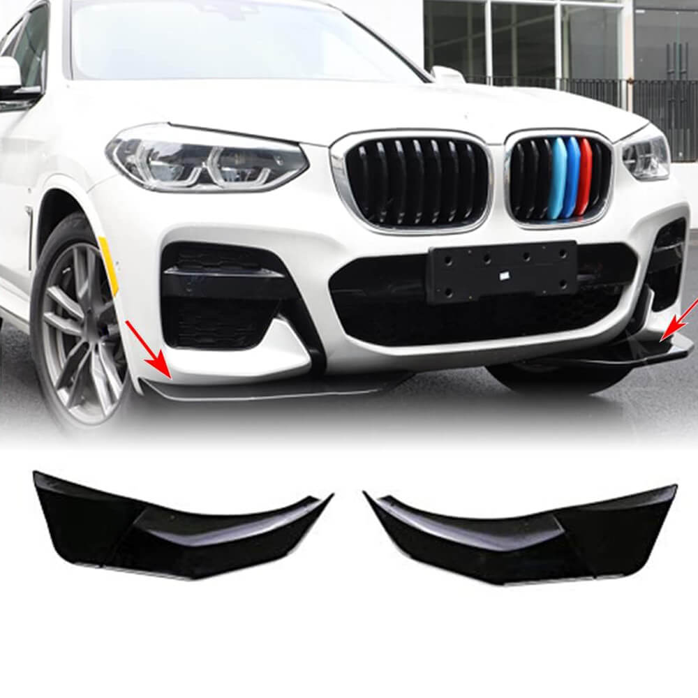 BMW X3 G01 M40i Sport 2018-2021 Front Bumper Splitters ABS