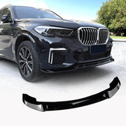 BMW X5 G05 M Sport Utility 4-Door 2019-2023 Front Bumper Lip Glossy Black ABS