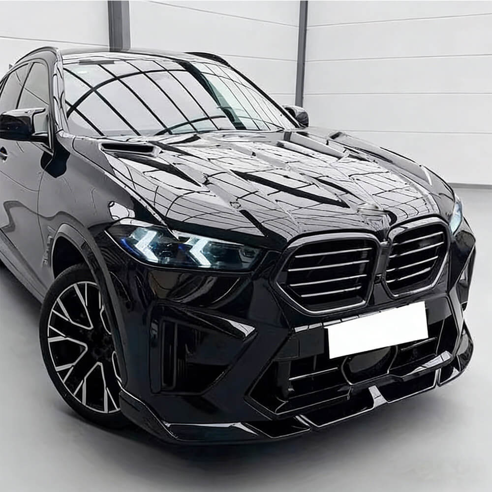 BMW X5M F95 LCI (2024+) Glossy Black ABS Front Bumper Lip-Direct Fit