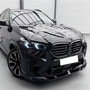 BMW X5M F95 LCI (2024+) Glossy Black ABS Front Bumper Lip-Direct Fit