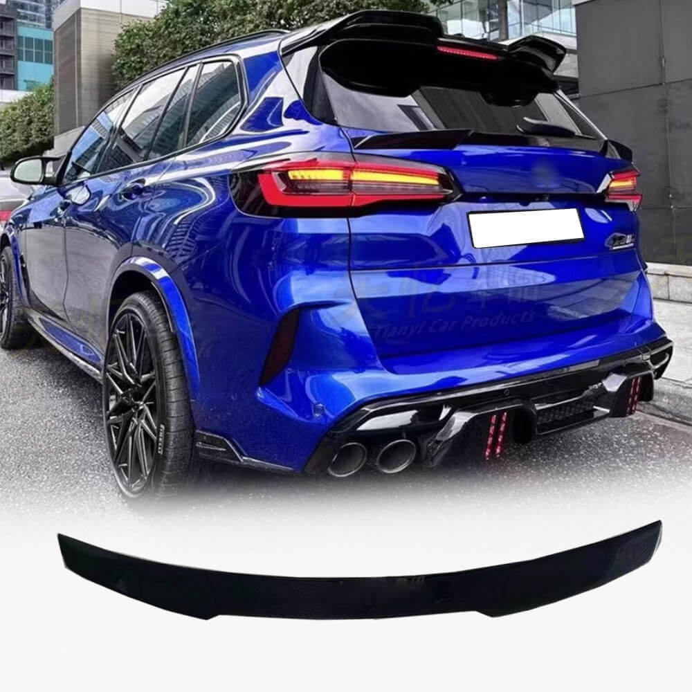 BMW X5M F95 SUV 2020-2024 Carbon Fiber Rear Trunk Spoiler