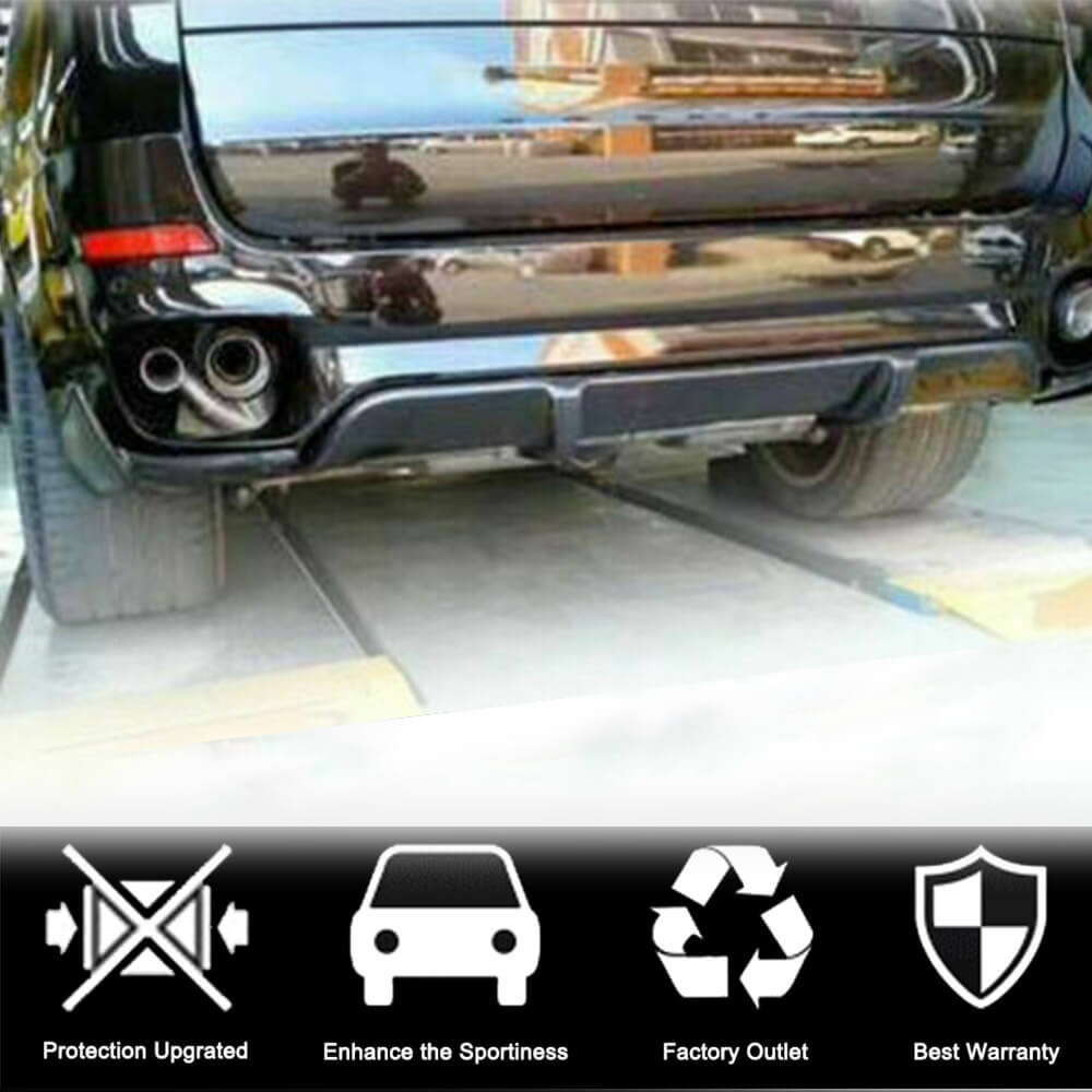 BMW X6 F16 Base 2015-2019 Rear Bumper Diffuser Carbon Fiber