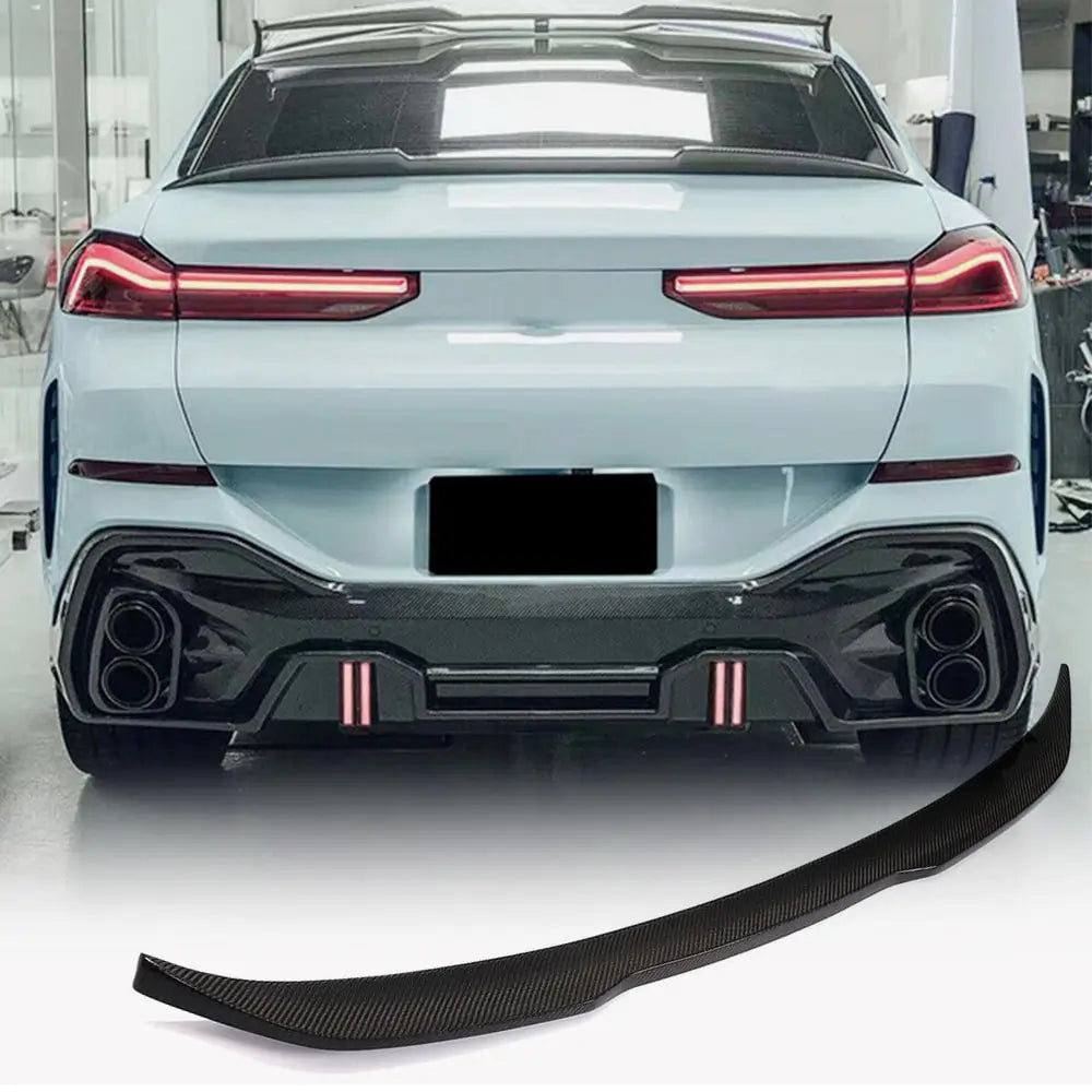 BMW X6 G06 F96 X6M Sport Utility 2020UP Rear Trunk Spoiler Carbon Fiber/FRP