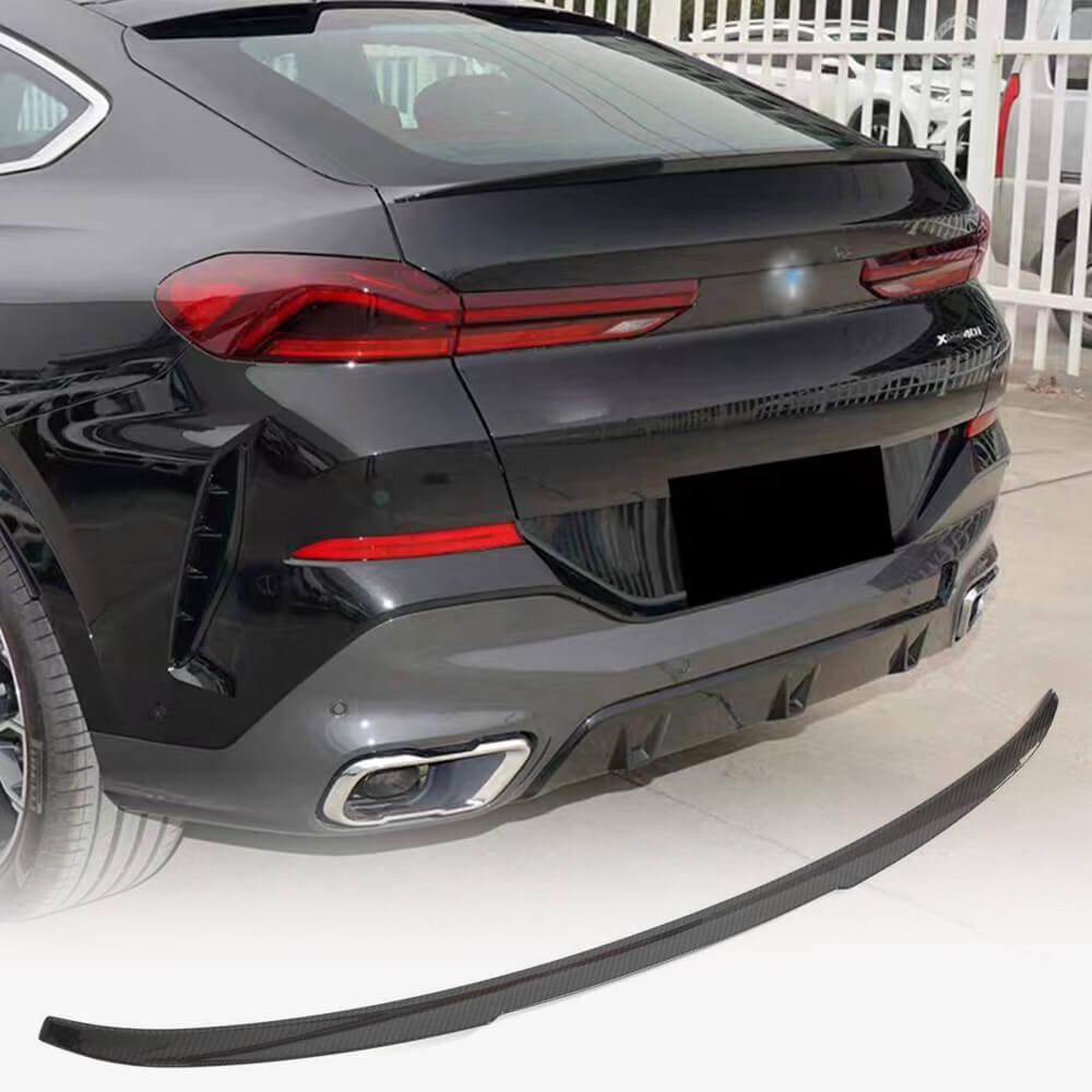 BMW X6 G06 M50i M (Competition) 2019-2023 Rear Trunk Spoiler Dry Carbon Fiber