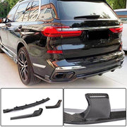 BMW X7 G07 M Sport M50i Rear Bumper Diffuser Carbon Fiber