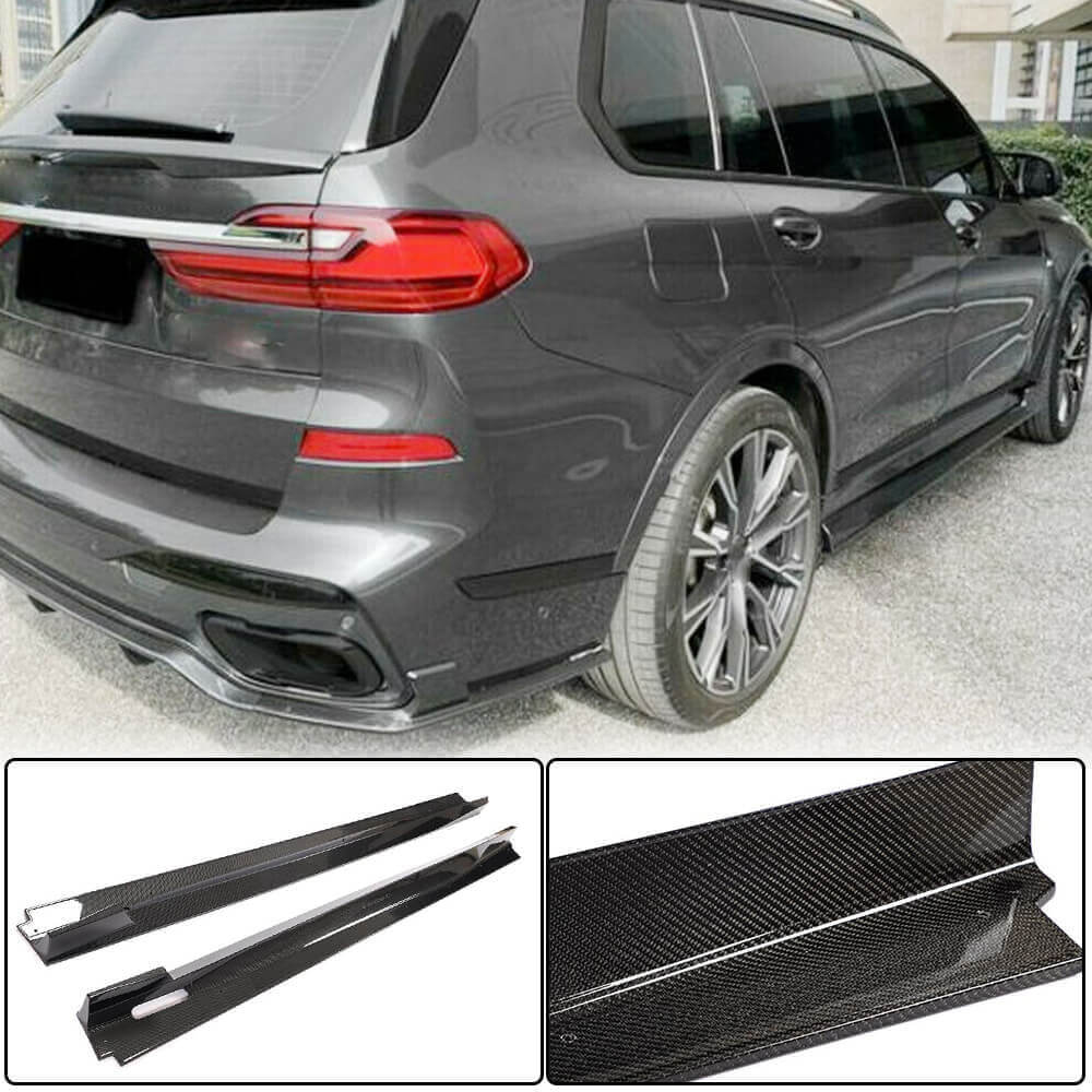 BMW X7 G07 M Sport M50i 2019-2023 Side Skirts Carbon Fiber