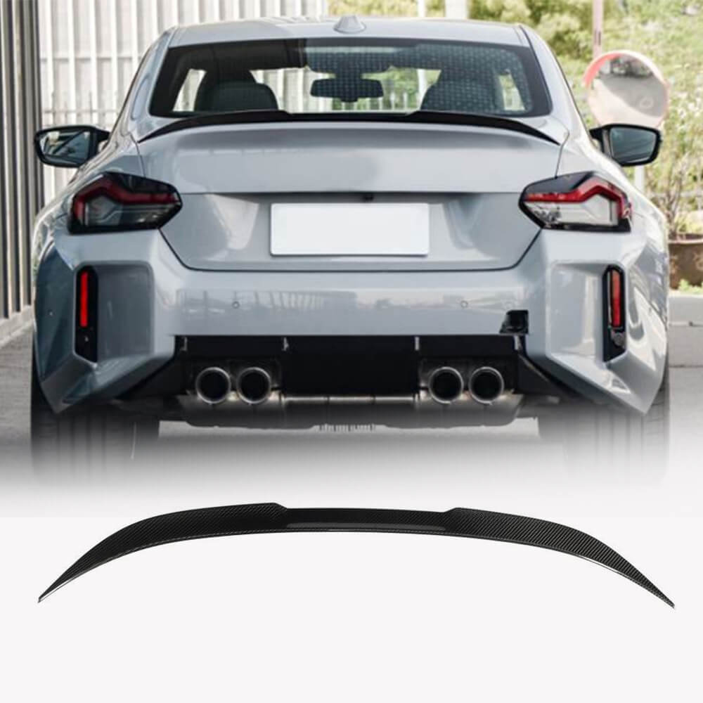 BMW 2 Series G42 G87 M2 2022-2023 Rear Trunk Spoiler Dry Carbon Fiber