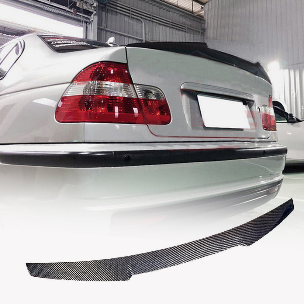 BMW 3 Series E46 M3 Sedan 1999-2005 Rear Trunk Spoiler Carbon Fiber