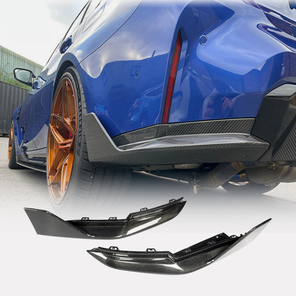 BMW 3 Series G80 M3 2021+ Rear Bumper Splitters Carbon Fiber