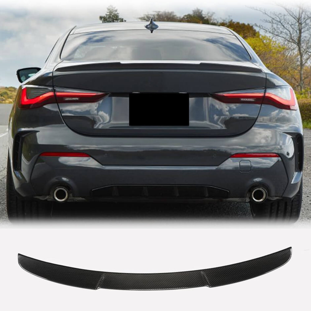 BMW 4 Series G22 G82 M4 Coupe 2021-2025 Rear Trunk Spoiler Carbon Fiber