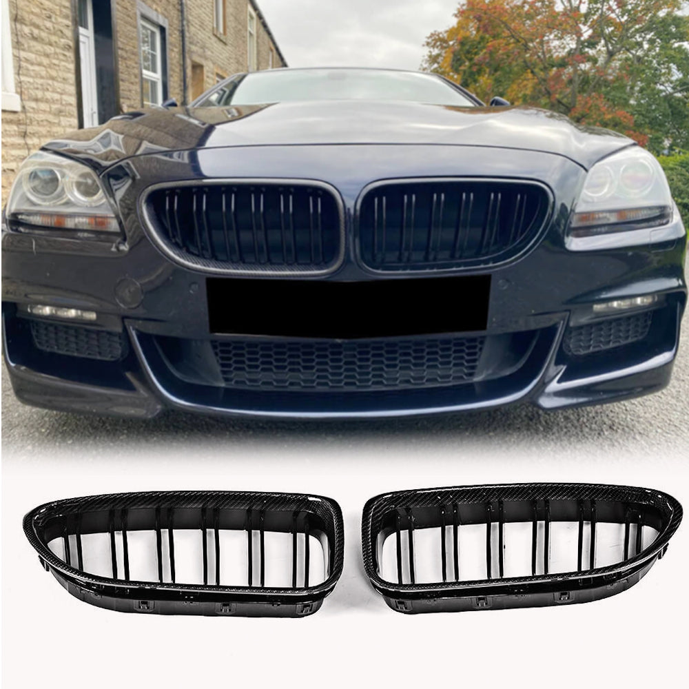 BMW 6 Series F06 F12 F13 640i 650i M6 2013-2018 Carbon Fiber Front Grille