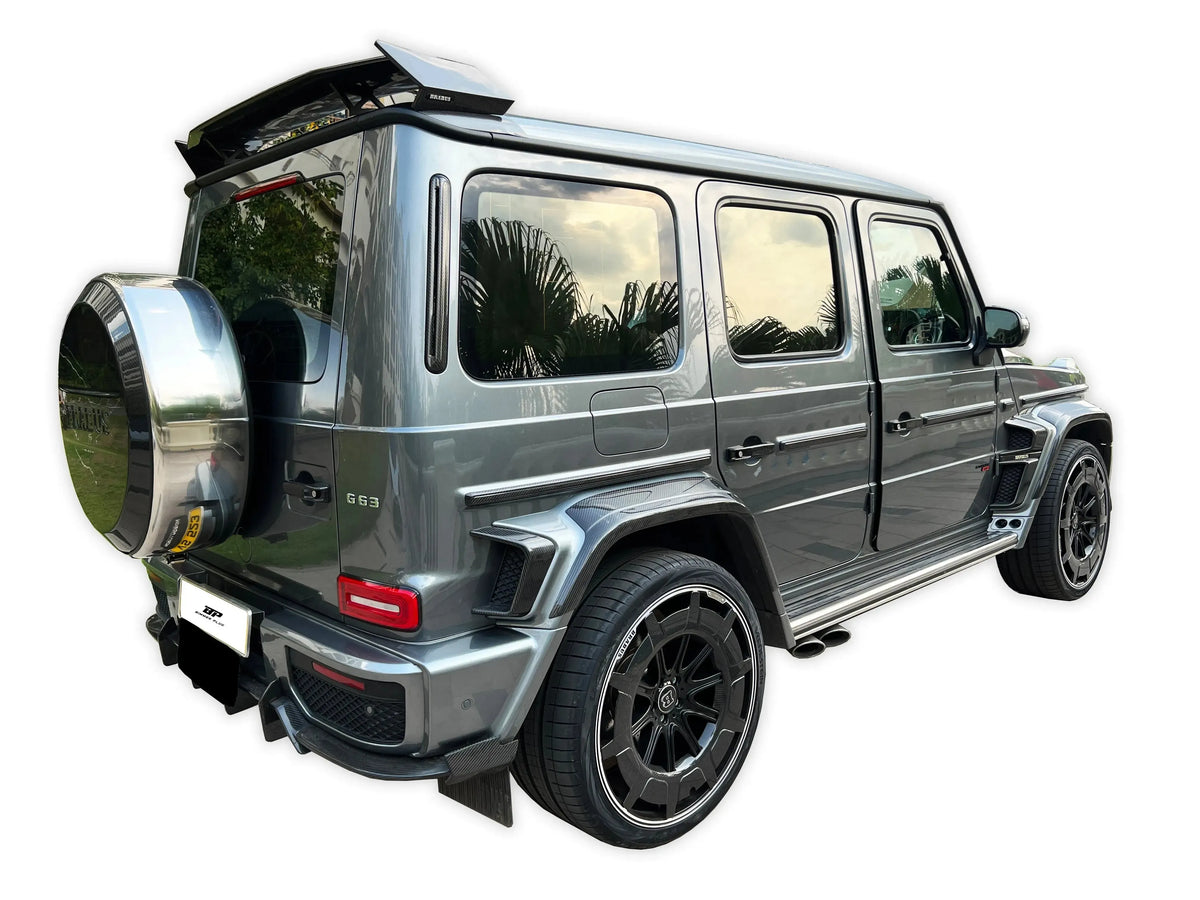 G-Class G900 Style Dry Carbon Rear Fender Trim Set, G900 Kit Required for 2022-2024 Mercedes-Benz G350 G500 G63