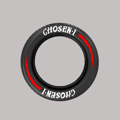 【 Transfer Film 】 Car Tire Stickers, Tire Letter Stickers, English Letter 3D Stereoscopic Stickers