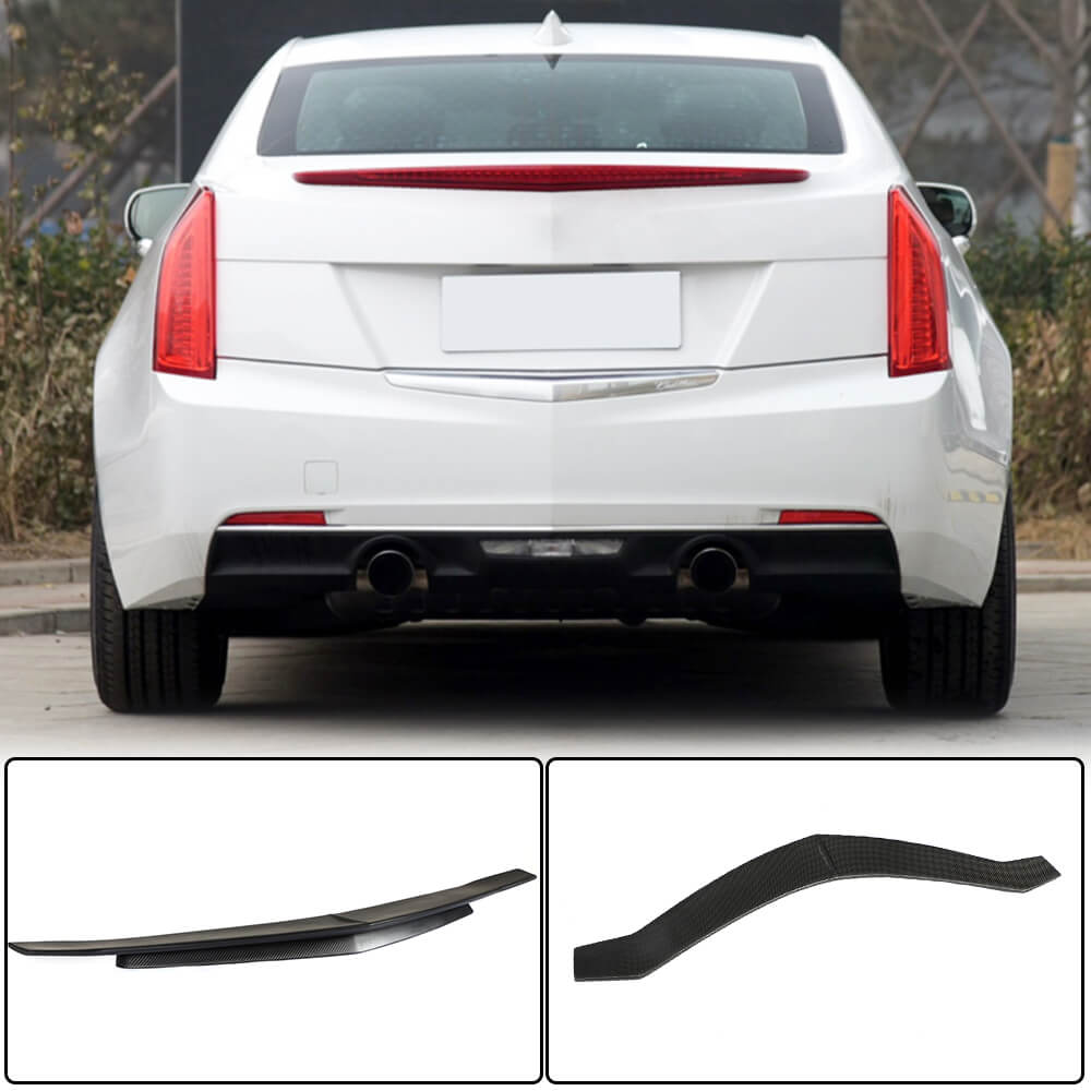 Cadillac ATS Sedan 2013-2019 Rear Trunk Spoiler Carbon Fiber