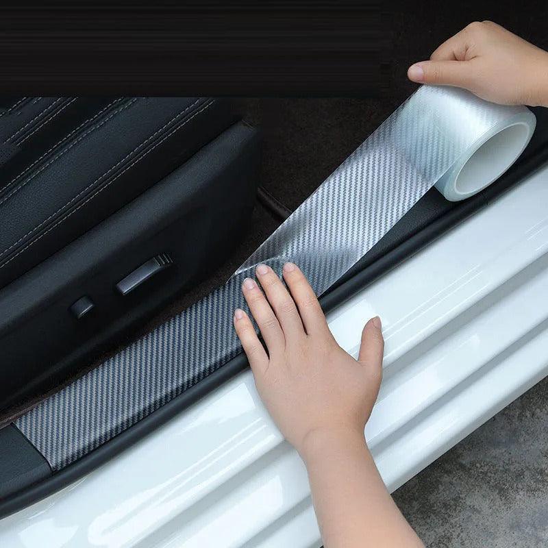 Car Door Sill and Rear Bumper Protector Strip, Silicone