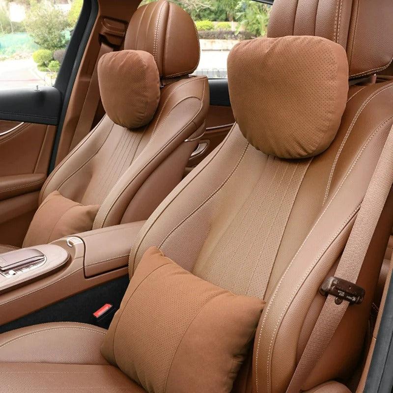 Car Headrest Neck or Lumbar Pillow, Memory Foam