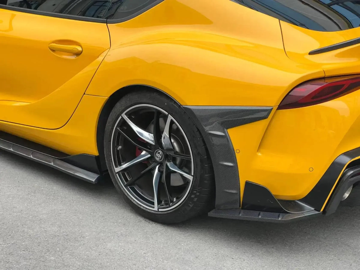 Carbon Fiber Front Fender Trims - Toyota A90 Supra