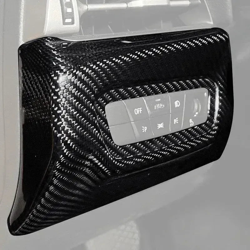 Toyota A90 Supra Dry Carbon Fiber Headlight Switch Cover