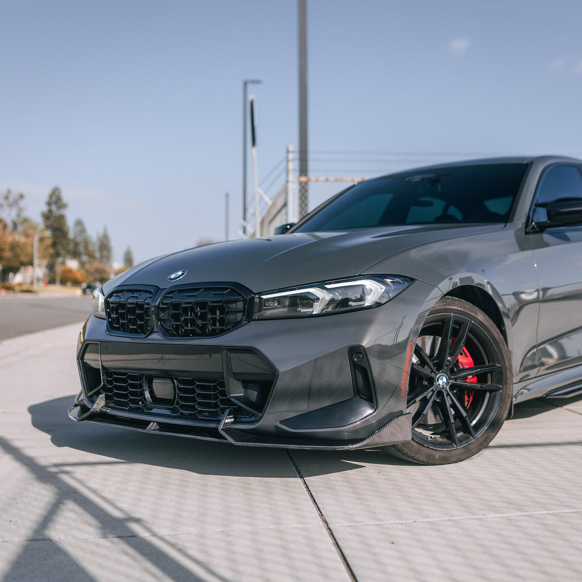 AD Style Carbon Fiber Front Lip - BMW G20 3 Series LCI