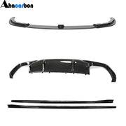 BMW 8 Series F93 M8 2019-2021 Front Bumper Lip Side Skirts Extension Rear Diffuser Dry Carbon Fiber