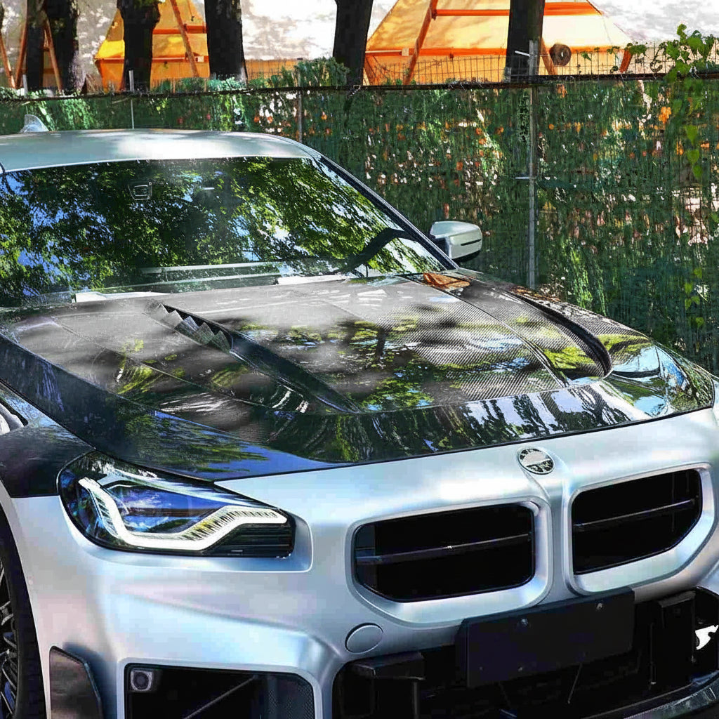 BMW M2 G87 2023+ Engine Bonnet Hood Cover Dry Carbon Fiber