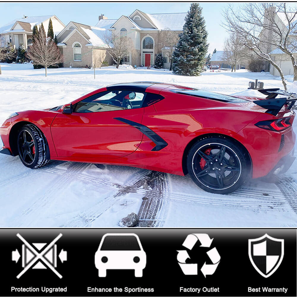 Chevrolet Corvette C8 2-Door 20-22 Side Fender Vents  Dry Carbon Fiber