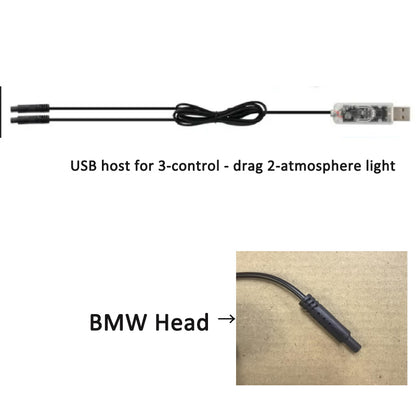 LED Acrylic USB Car Atmosphere Light Flow Style Atmosphere Light