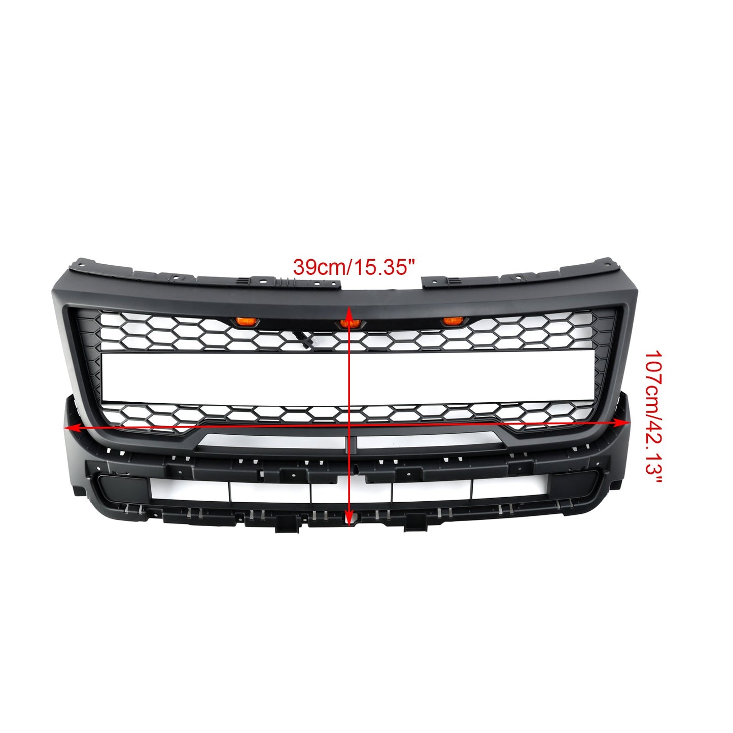 16-17 Explorer Bumper Ford Grill With Lights Front Upper Grille Replacement
