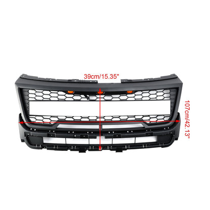 16-17 Explorer Bumper Ford Grill With Lights Front Upper Grille Replacement