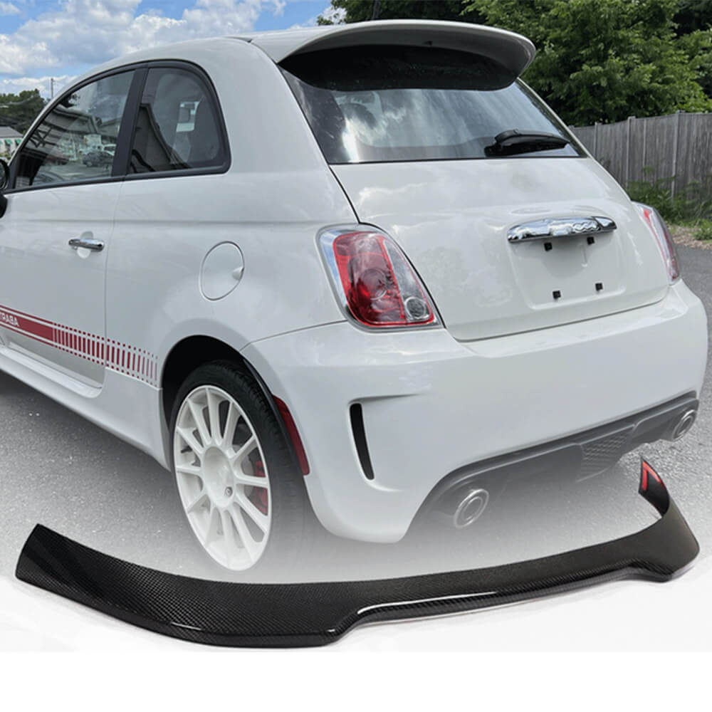 Fiat 500 Abarth 595 2010-2020 Rear Roof Spoiler Real Carbon Fiber