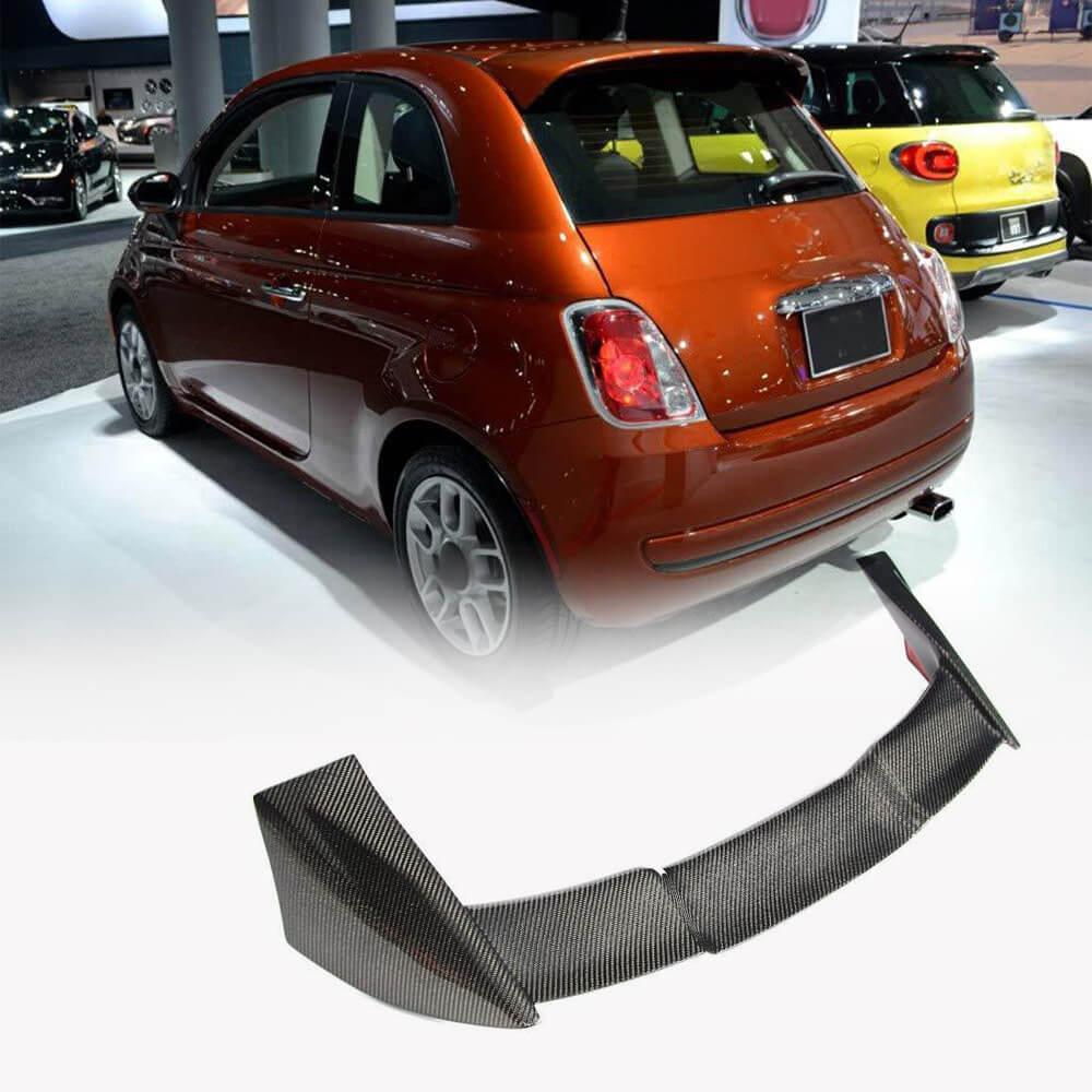 Fiat 500 Abarth 595 2010-2020 Real Carbon Fiber Rear Roof Spoiler