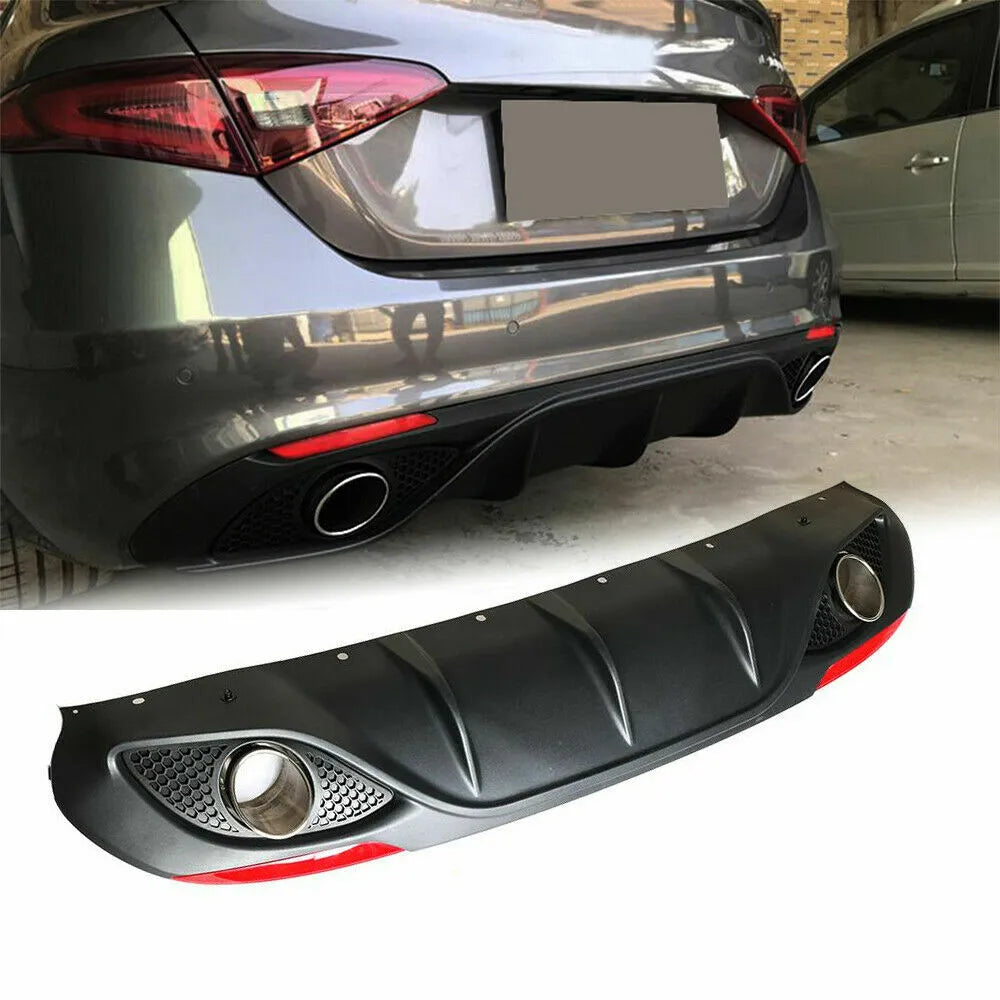 Alfa Romeo Giulia 2016-2020 Rear Bumper Diffuser Lip PP