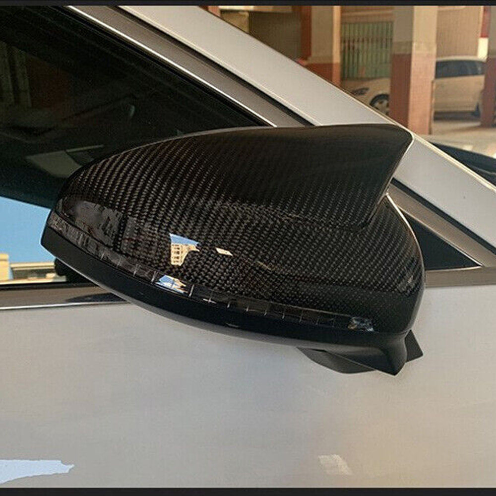 Audi A4 B9 RS4 S4 Sedan 4-Door 2017-2022 Mirror Covers Replacement Style Carbon Fiber